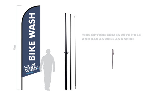 SD012 BWA Bike Wash Feather Flag Kit