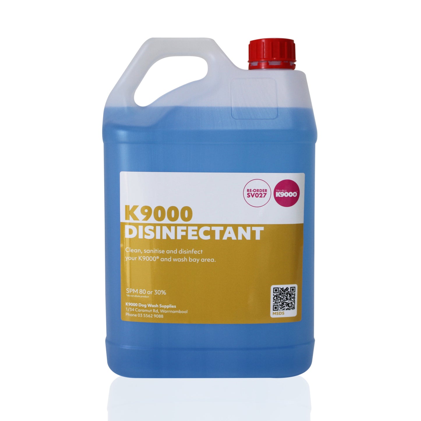SV027 K9000 Tru Blu Disinfectant